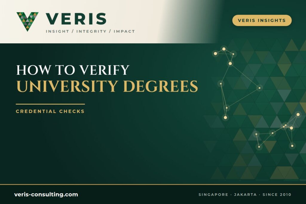 How to Verify University Degrees in Singapore and Indonesia